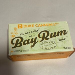 Duke Cannon Bay Rum Soap - Cream and Orange